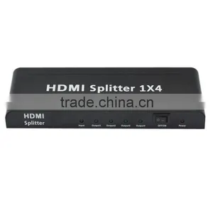 Best Price! Hdmi Splitter to Coaxial 1 in 4 Out 4Ports Splitter Distributor Converter (4way HD Splitter 1.4 for HDTV Support thumbnail-1