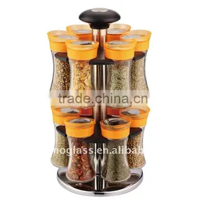 SINOGLASS 12 Pcs Sharrie Ergo Glass Spics Jar Rack Set thumbnail-1