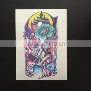 WX- 026 Pretty Female CMYK Tattoos/ Temporary Body Tattoo Sticker/ Custom Body Tattoo thumbnail-5