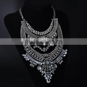 Trendy Vintage Anti Gold Sivler Plated Necklaces 2015 thumbnail-2