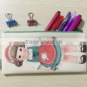 Fashion Funny Clear Cartoon Wholesale pu School Unbranded Pencil Case Pattern Customizable for Girl thumbnail-5