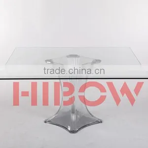 Transparent Plastic Dining Table thumbnail-1