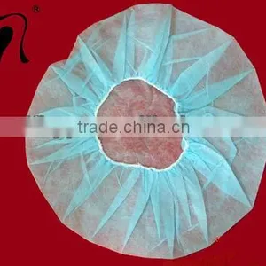 Nonwoven Round Disposable Hair Caps thumbnail-1