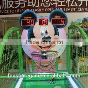Micky Mouse Coin Operated Basketball Game Machine For Kids thumbnail-5