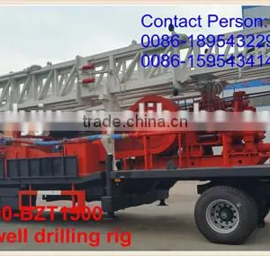 Trailer Type Water Well Drilling Machinery 1000m thumbnail-1