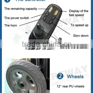 KAREWAY Medical Electric Wheelchair Motor for Disabled People KJW-811L thumbnail-5