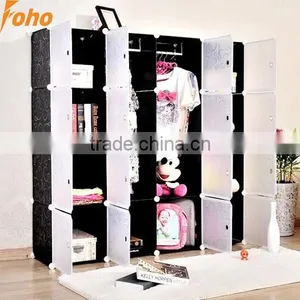 Double Color Wardrobe Design Furniture Bedroom Can Hold Clothes ,shoes, Plastic thumbnail-1