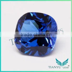 Free Sample Wholesale 12x12mm #112 Synthetic Spinel Blue Gems And Stones thumbnail-2