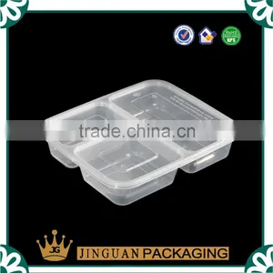 Eco-Friendly PP Divided Disposable Plastic Fast Plastic Food Container thumbnail-1