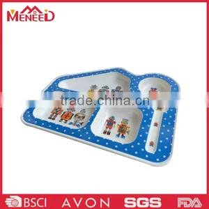 New Design Homeware House Shaped Melamine Lunch Tray thumbnail-1