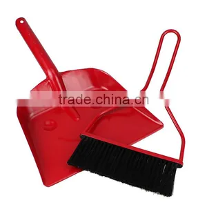 Specially Smile Face Metal Dustpan And Brush Set For Garden thumbnail-1