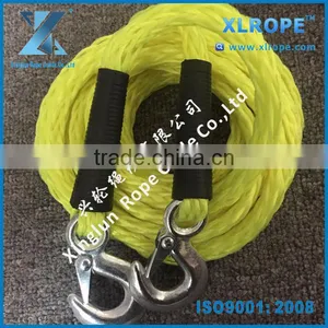 1/2" x 14' Bright Yellow pp Braid Car Tow Rope/ Trailer Rope With Hook at Both End thumbnail-1
