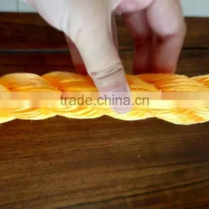 Twist Type PP Monofilament Beige Danline Rope 3 Strand Polypropylene Rope Polypropylene Monofilament Rope thumbnail-1