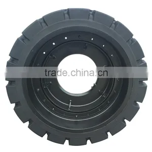 Solid Tire for Reachstackers Forklift Truck Tire 14.00-24 18.00-25 Etc. thumbnail-6