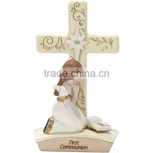 5.5 x 5 Resin Stone Table Top Cross thumbnail-1
