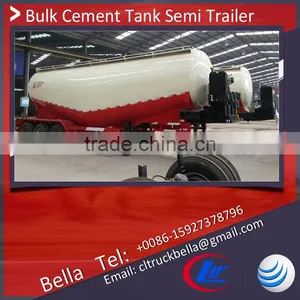 40 50 60m3 Bulk Cement Tank Semi Trailer , Cheap Price Bulk Cement Transport Semi Trailer thumbnail-1