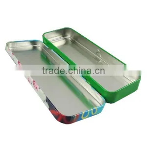 R321 New Customed Hinge Rectangular Tin Pencil Case thumbnail-5