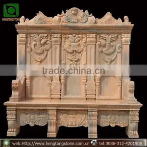 Stone Bench With Back thumbnail-1