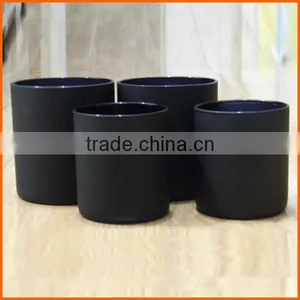 Wholesale Decorative Black Glass Candle Jar thumbnail-1