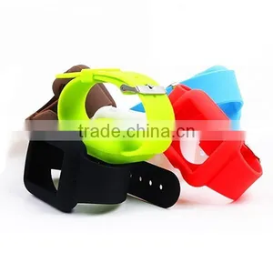 Wholesale in China Waterproof Silicone Watch Band ,Wrist Strap For Apple Watch,silicone Rubber Wrist Watch Strap thumbnail-1