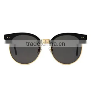 OEM New Arrival Sunglases, Round Half Frame Light Color Lens Sunglasses thumbnail-1