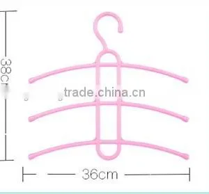 Wholesale Stock Small Order Plastic Magic Fishbone Shaped Hanger With 3layers thumbnail-5