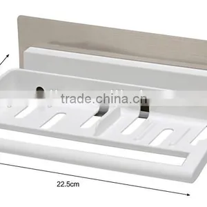 Wholesale Stock Multifunction Kitchen Bathroom No Mark Sticky 3 in 1 Plastic Storage Rack thumbnail-5