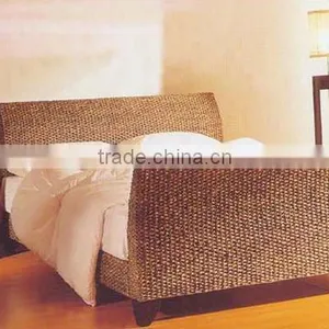2012 Rattan Wood Indoor Bed/water Hyacinth Wood Rattan Single Bed/furniture 2012 thumbnail-1