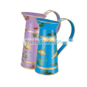 Nice Enamelware Jug Pitcher Home Garden Galvanized Pitcher Garden Pots Home Pots Pitcher thumbnail-1