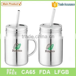 Meatl Mason Jar 600ml Promotion Stainless Steel Jar thumbnail-1