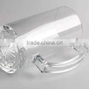 Custom Logo Printed Clear Cheap 16oz Glass Coffee Mugs Wholesale thumbnail-6