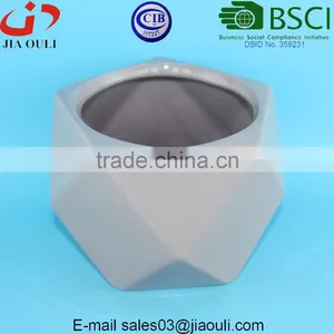 Morden Outdoor Planters Geometry Glazed Unique Ceramic Flower Pots and Planters thumbnail-5