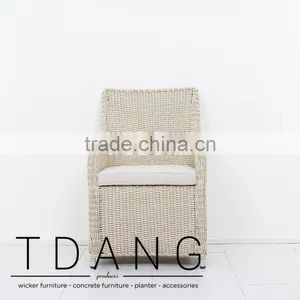 Martinez Wicker Dining Chair - Garden Outdoor Furniture thumbnail-1