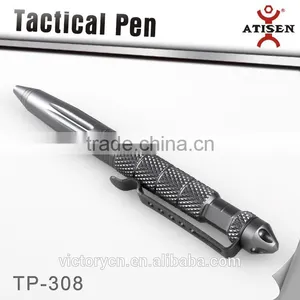 Grey Tactical Ball Point Pen With Glass Breaker, Self Defense Tool TP-308 thumbnail-3