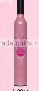 Pink Color Devil Design Wine Bottle Umbrella thumbnail-1