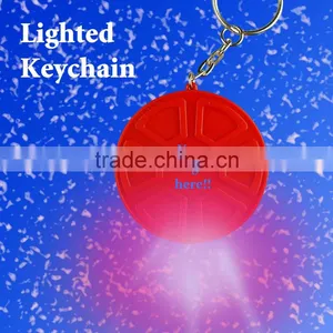 Round Keychain With Flash Light thumbnail-1