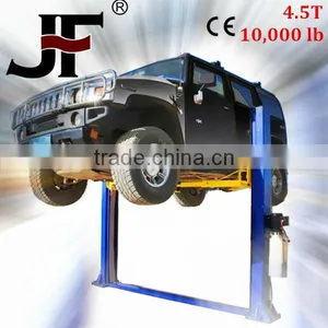 Dual Lock Double Cylinders 4.5T Two Post Floor Plate Heavy Duty Hydraulic Lift thumbnail-1