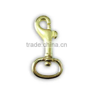 High Quality Solid Brass Swivel Eye Snap Hook, Metal Snap Hook thumbnail-1