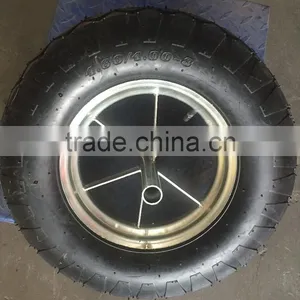 Hot Sell 4.00-8 Pneumatic Rubber Wheel for Wheelbarrow thumbnail-3