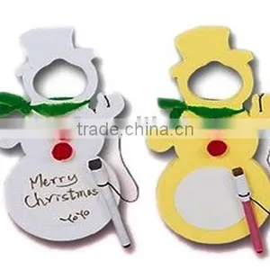 SNOW MAN WHITE BOARD DOOR HANGER thumbnail-1