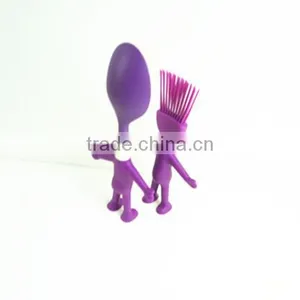 32092 Figure Shape Kitchen Tools Short Brush Nylon And Silicone Material thumbnail-5