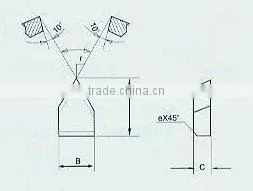 Cemented Carbide Tipped Welding Cutting Blade for Cutter---CTF(1303) thumbnail-1