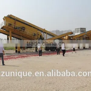 Wheel-Mounted Construction Waste Crushing Plant From Unique Tech thumbnail-1