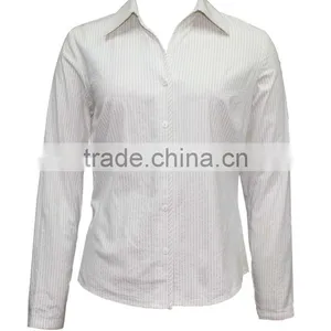 Wholesale Ladies Tops Cheap Price Long Sleeve Mature Blouse for Women thumbnail-3