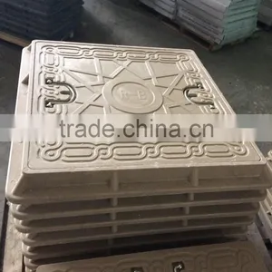 Square Fiber Manhole Cover With Frame thumbnail-1