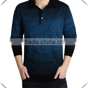Mens Fashion Style Custom Made Dye Sublimation Polo Sweater thumbnail-1