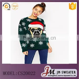 2016 Women Christmas Novelty Knitted Top New Christmas thumbnail-1