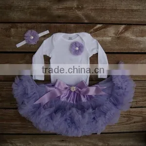 Baby Boutique Clothing Long Sleeve Shirt and Chiffon Pettiskirt Set Pettiskirts Tutu thumbnail-3