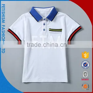 Hot Sale Basic Style Latest Boys'S Office Uniform Design Polo Shirt thumbnail-1