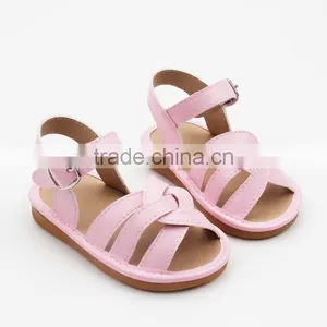 2017 Baby Shoes Plain Color Safe Leather Shoes for Kids Squeaky Shoes thumbnail-3